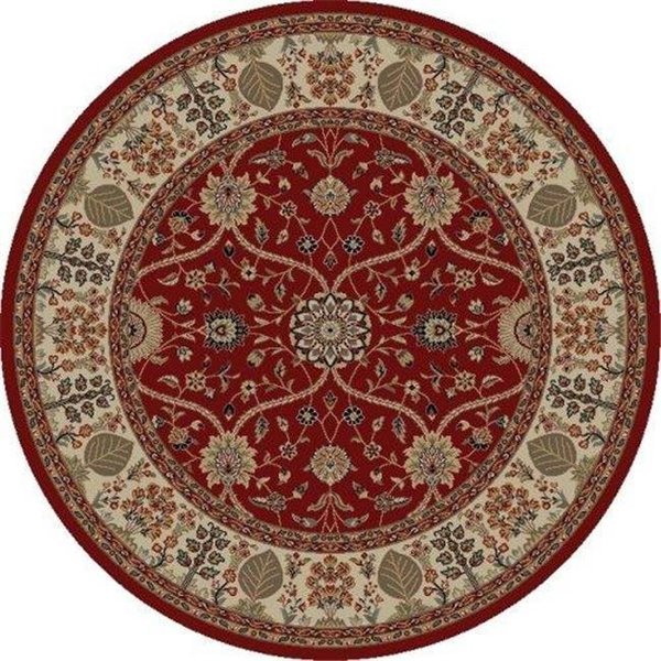 Concord Global Trading Concord Global 49000 5 ft. 3 in. Jewel Voysey - Round; Red 49000